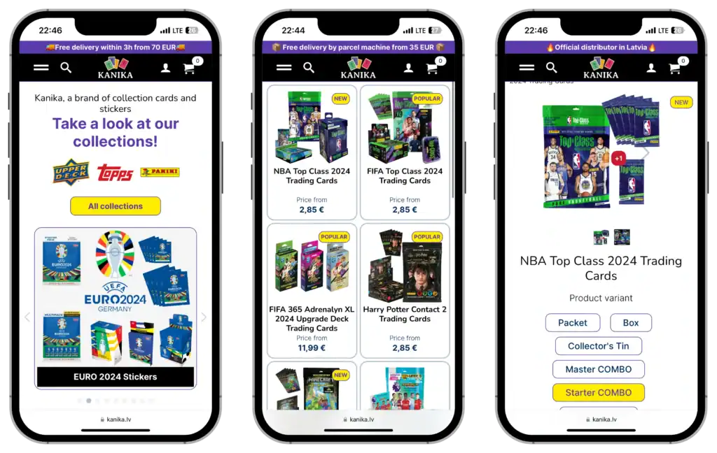 Kanika Website development UI UX design Ecommerce solutions quo build portfolio mobile view