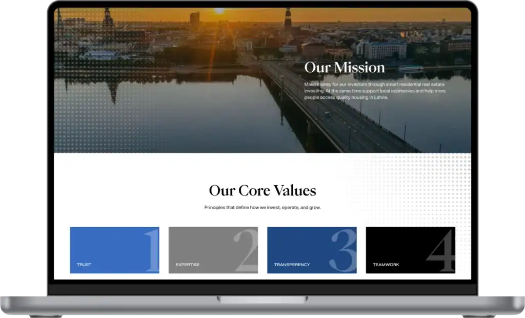 Vicmans Capital Website development SEO optimisation UI UX design quo build portfolio desktop view
