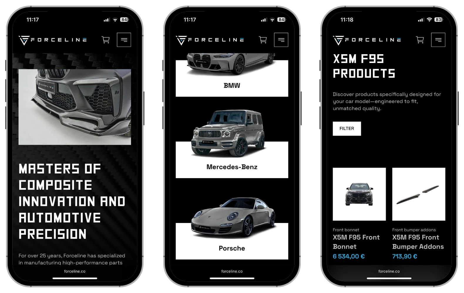 Forceline phone view grid